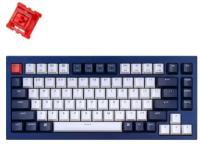 Keychron Клавиатура проводная Keychron Q1J1 QMK Custom Mechanical Keyboard USB синий Gateron G Phantom Red Switch