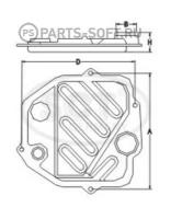 SCT GERMANY SG1717 Фильтр АКПП MITSUBISHI OUTLANDER II/ASX 1.8 06-