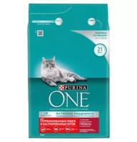 Purina One / Сухой корм Пурина УАН для взрослых стерилизованных кошек с говядиной 3 кг