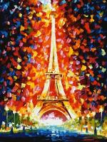 Набор для творчества Белоснежка картина по номерам на холсте Париж - огни Эйфелевой башни 30*40 см 026-AS
