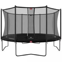 BERG батут Favorit Regular с внутренней сеткой Safety Net Deluxe 14 футов - 430 см (black)