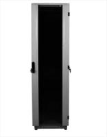 CMO Шкаф телекоммуникационный напольный 33U (600x800) дверь стекло (3 места), [ ШТК-М-33.6.8-1ААА-9005] цвет черный