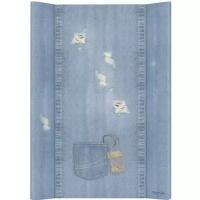 Пеленальный матрасик 70 см без изголовья на кровать Ceba Baby Denim Style Shabby blue