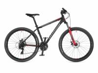 Горный велосипед AUTHOR Rival 27.5" 2022 (Рама: 15" (Рост: 145-158 см), Цвет: черный/серый/красный)