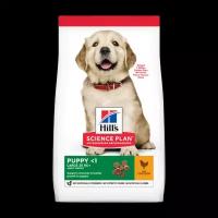 Корм Hill's корм для щенков Hill's Science Plan Healthy Development Puppy крупных пород с курицей 12 + 12 кг