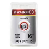 Карта памяти MicroSDHC 16GB Class 10 Exployd без адаптера