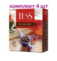 Чай черный в пакетиках для чашки Tess Pleasure (Тесс Плэжа), 100*1,5 г (комплект 4 шт.) 6009198