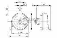 BOSCH BOSCH Сигнал звуковой BOSCH 0986AH0503