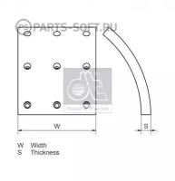 DT SPARE PARTS 294056 Накладки на колодки