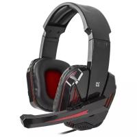 Наушники Defender Warhead G260 игровые, с микрофоном, красно-чёрный