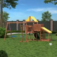 Детская деревянная игровая площадка для улицы дачи CustWood Junior Color JC17