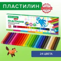 Пластилин классический BRAUBERG KIDS, 24 цвета, 500 г, высшее качество, 105874 В комплекте: 3шт