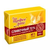 Маргарин Щедрое Лето сливочный 72%