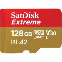 Карта памяти SanDisk Extreme microSDXC UHS-I A2 +ад, SDSQXA1-128G-GN6MA 1209444