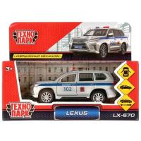 Машина металл "Lexus Lx-570 Полиция" 12 см. Технопарк LX570-P