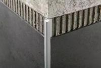 PROKERLAM SQUARE Алюминиевый профиль для низких толщин из алюминия анодированного размер 4.5 мм длина 2.7 метра. PKLQAA 045