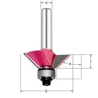 Фреза для снятия фаски 45гр. (с полкой) Z=2 D=44.4x20.5x70 S=12 PROCUT 306252P