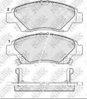 NIBK PN8868 Колодки тормозные HONDA JAZZ 09- передние