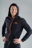 Nordski Hood толстовка мужская black-orange