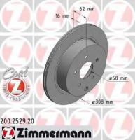 Диск тормозной NISSAN MURANO 3.5/2.5 03-/INFINITI FX 35/FX45 03-08 Coat Z ZIMMERMANN 200.2529.20