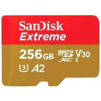 Карта памяти SanDisk Extreme microSDXC A2 160MB/s 256GB + SD адаптер