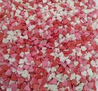 Посыпка "Сердечки красно-бело-розовые" (мини), 50 гр