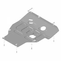 Защита картера и КПП Motodor для Ниссан Тиида 2006-2018, сталь 2мм, арт:MO.71427-1