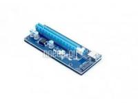 Pci-e (Riser) / Sata / eSATA / IDE / Molex Райзер KS-is PCIe 1x в 16x с питанием Sata KS-347