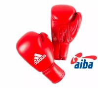 Боксерские перчатки Adidas AIBA красные (Унции-10 унц)