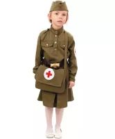 Детский костюм военной медсестры (11060), 128 см