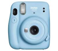 Фотоаппарат моментальной печати Fujifilm Instax MINI 11 Blue Geometric Set, с чехлом и кассетой 10л