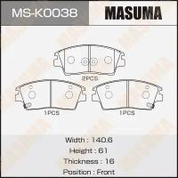 Колодки тормозные Hyundai Tucson III 15-; Kia Sportage VII 15- Masuma MASUMA MSK0038 | цена за 1 шт