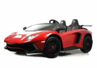 Другие электромобили Rivertoys Детский электромобиль Lamborghini Aventador SV (M777MM) красный