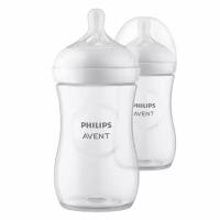 Бутылочка из полипропилена с силиконовой соской средний поток 1 мес. Natural Response Philips Avent 260мл 2шт (SCY903/02)