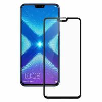 Защитное стекло для Huawei Honor 8X / Y9 (2019) черное противоударное / закаленное