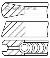 GOETZE 0843190000 Кольца ДВС поршневые к-т на 1 порш