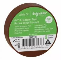 Schneider Electric Изолента ПВХ 19мм (рул.20м) корич. SchE IMT38207