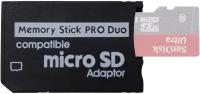 Переходник адаптер для карты памяти с MicroSD на Memory Stick Pro Duo (PSP)