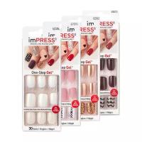 Твердый лак для ногтей Kiss Impress Press-On Manicure, Цвет BIPA190 (новый) | Маршмеллоу (длина короткая)