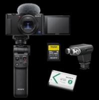 Vlog camera SONY Vlog camera Sony Комплект ( Ветрозащита + акб.NPBX1 /штатив VPT2BT/карта SD 64GB/микрофон ECMXYCT1) Sony ZV-1