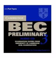 Cambridge ESOL "Cambridge Bec Preliminary 3 Audio CD"