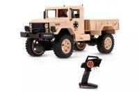 Радиоуправляемый внедорожник WL Toys Army Truck 4WD RTR масштаб 1:12 2.4G - WL124301|YELLOW
