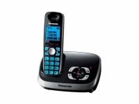 Радиотелефон с голосовым АОН автоответчиком Panasonic KX-TG6521RU черный