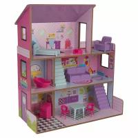 Кукольный домик Лолли с мебелью (10 предметов)