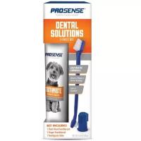 8 in 1 Pro Sense Dental Solution Набор для собак для ухода за зубами (зубная паста+щетка+щетка-напальчик+игрушка-кольцо для чистки зубов) (1870050)