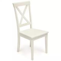 Стул Tetchair GOLFI (Гольфи) дерево гевея/мдф, 442x542x950, pure white (402) (2 шт/уп)