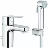 Смеситель для раковины Grohe BauEdge 23757000 с гигиеническим душем Хром