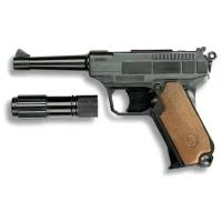 Пистолеты и автоматы трещотки EDISON Пистолет Lionmatic, 26,5 см с глушителем, 13 зарядов