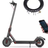 Электросамокат E-Scooter AOVO Pro 7.8 Ач APP с перфорированными колесами (Черный)