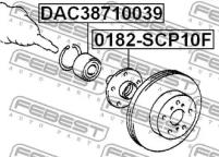 Подшипник пер.TOYOTA YARIS NCP1/NLP10/SCP10 1999-2005 FEBEST DAC38710039